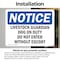 Signmission Livestock Guardian Dog On Duty Do Not Enter OSHA Notice Sign, Vinyl Decal, 14in W x 10in L, 2PK OS-2PACK-NS-D-1014-L-14020 - alternate 5